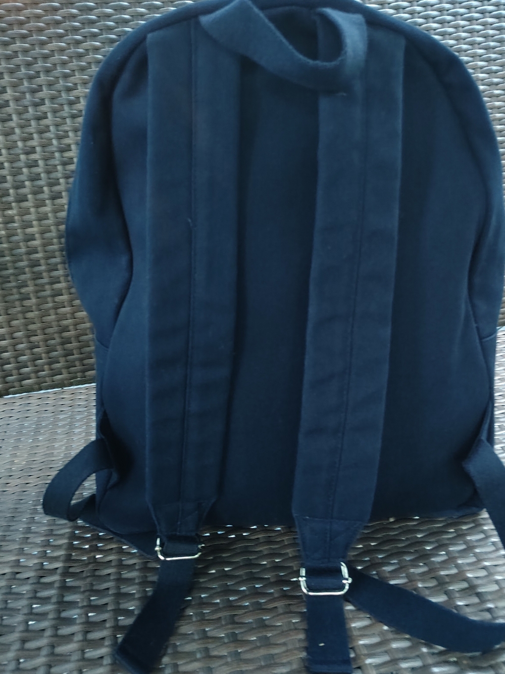 Polo by Ralph Lauren Navy Canvas Backpack with Multicolor POLO Letters - Picture 4 of 6